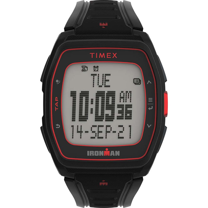 Load image into Gallery viewer, Timex IRONMAN T300 Silicone Strap Watch - Black/Red [TW5M47500]
