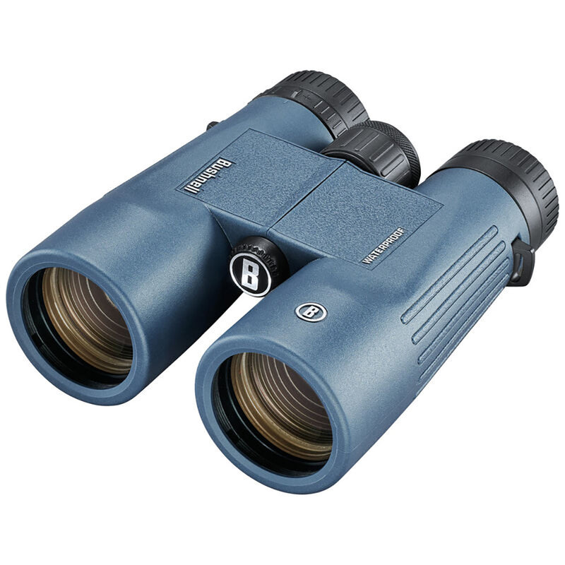 Load image into Gallery viewer, Bushnell 10x42mm H2O Binocular - Dark Blue Roof WP/FP Twist Up Eyecups [150142R]
