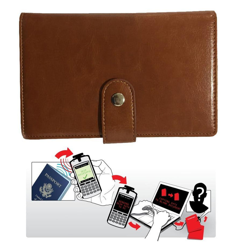 Load image into Gallery viewer, Passport Wallet with RFID Safe Lock
