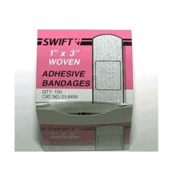 Woven Bandaids (Pack of 100) 1 in. x 3 in.