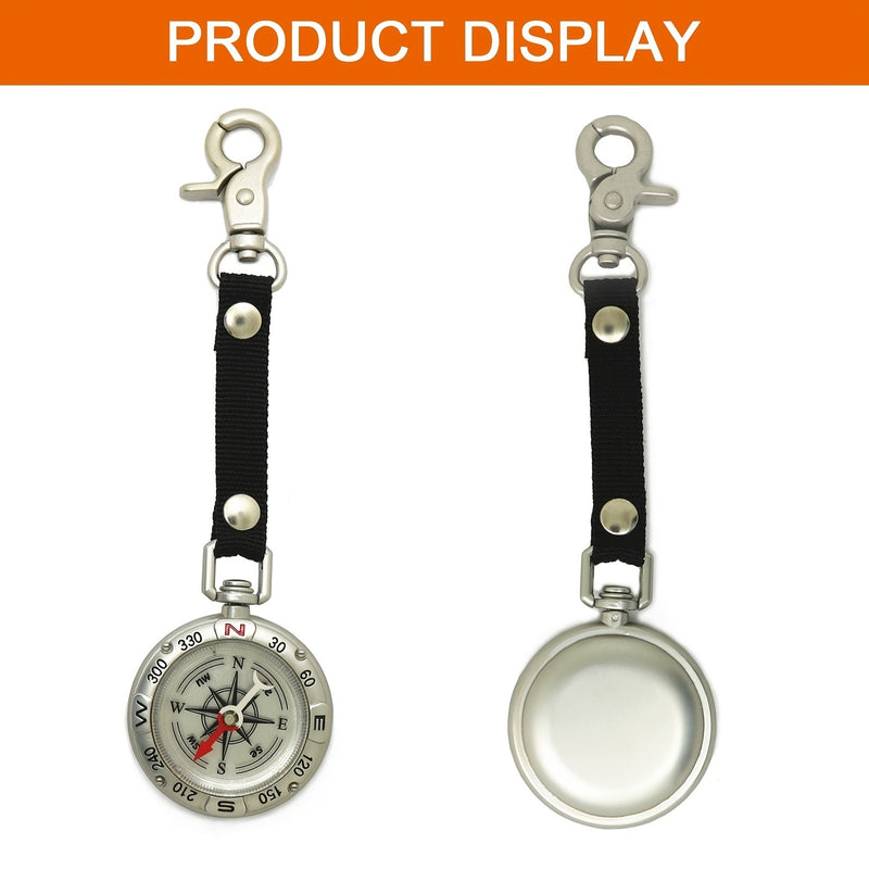 Load image into Gallery viewer, Mini Waterproof Shockproof Compass With Keychain; Emergency Survival Equipment For Outdoor Hiking Camping Adventure

