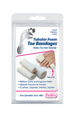 Tubular-Foam Toe Bandage Pk/3 (1 ea  S M L)